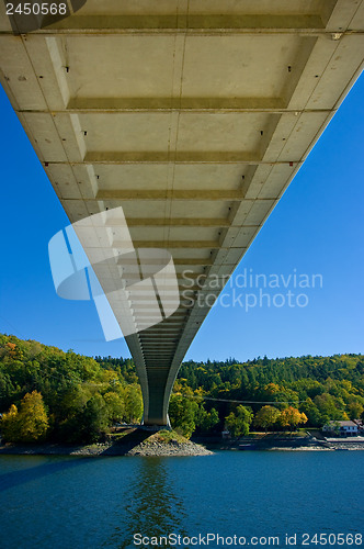 Image of The bridge across the creek, dam Vranov.