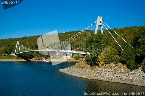 Image of The bridge across the creek, dam Vranov.