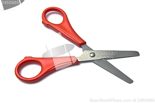 Image of Red handled scissors 