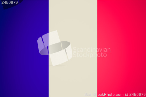 Image of Retro look French flag