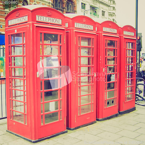 Image of Vintage look London telephone box