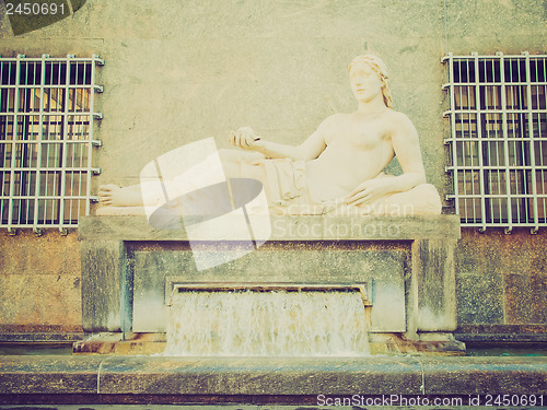 Image of Retro look Dora Statue, Turin
