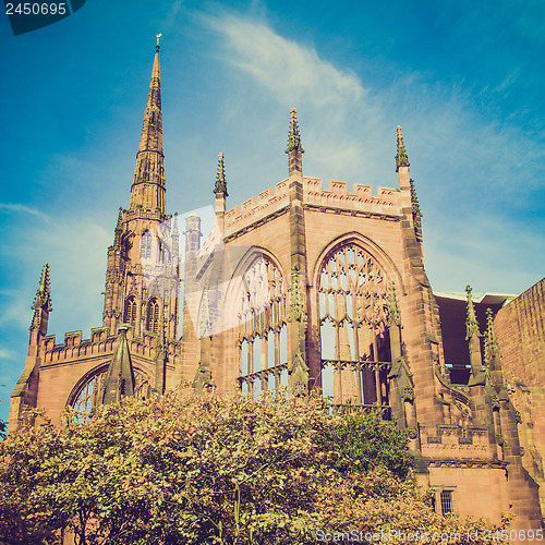 Image of Retro look Coventry Cathedral