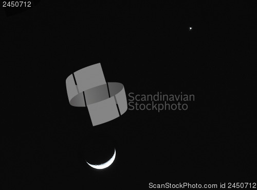 Image of Moon and Venus