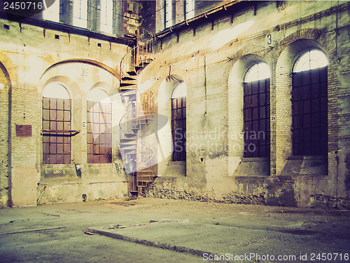 Image of Retro look Abandoned factory