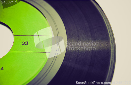 Image of Retro look Vinyl record