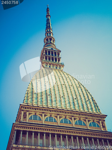 Image of Retro look Mole Antonelliana, Turin