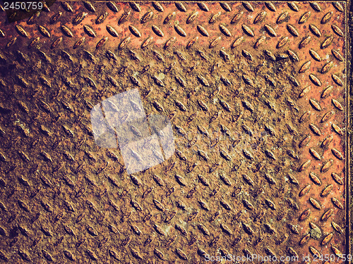 Image of Vintage retro steel background