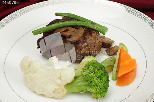 Image of Beef tournedos plate