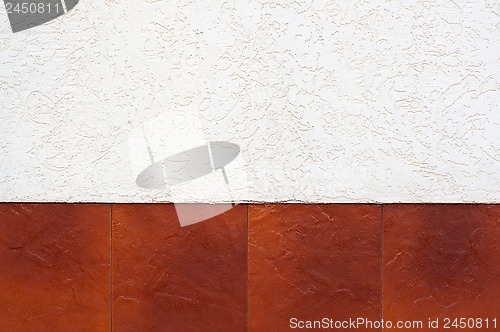 Image of Border of brown tiles.
