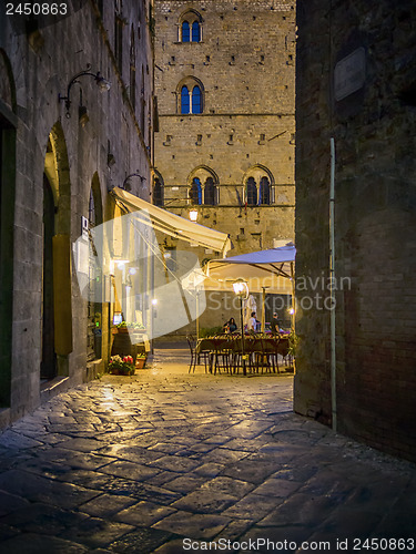 Image of Night scene in Volterra