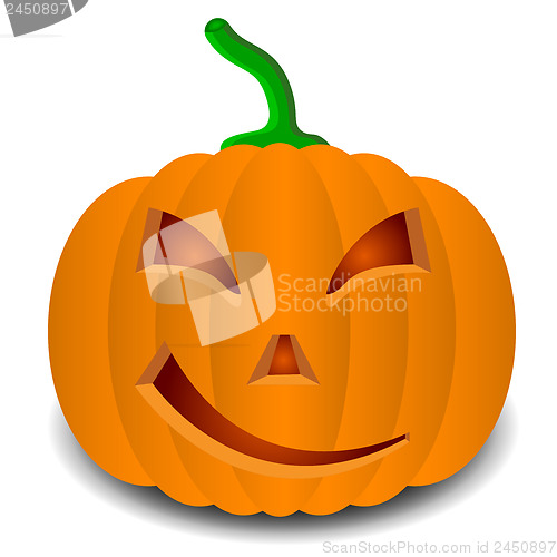 Image of pumpkins for Halloween. Vector illustration.