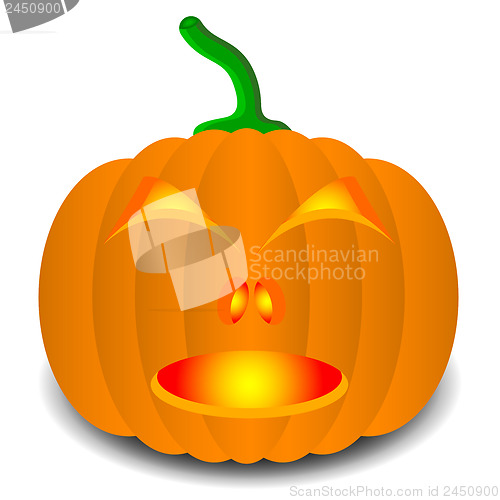 Image of pumpkins for Halloween. Vector illustration.