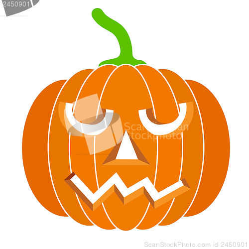 Image of pumpkins for Halloween. Vector illustration.