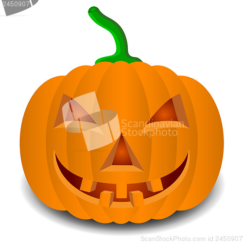 Image of pumpkins for Halloween. Vector illustration.