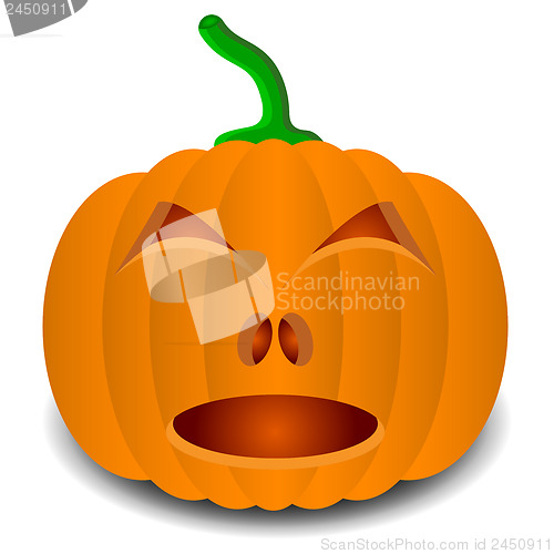 Image of pumpkins for Halloween. Vector illustration.