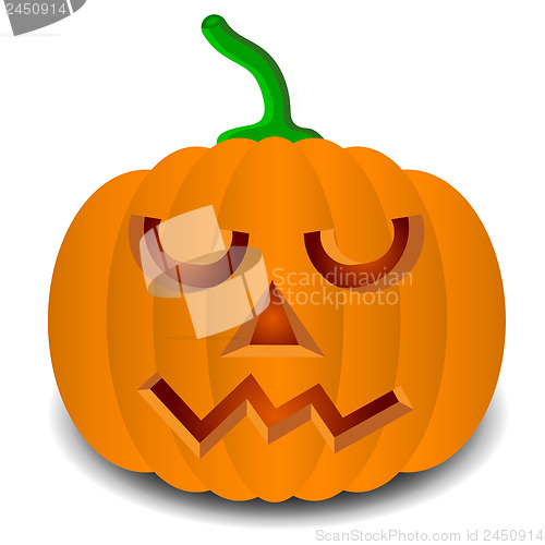 Image of pumpkins for Halloween. Vector illustration.