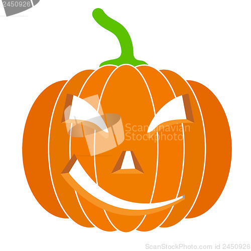 Image of pumpkins for Halloween. Vector illustration.