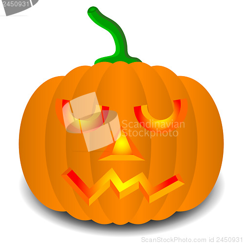 Image of pumpkins for Halloween. Vector illustration.