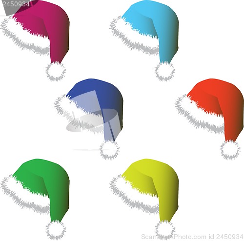 Image of Caps for Santy - vector 