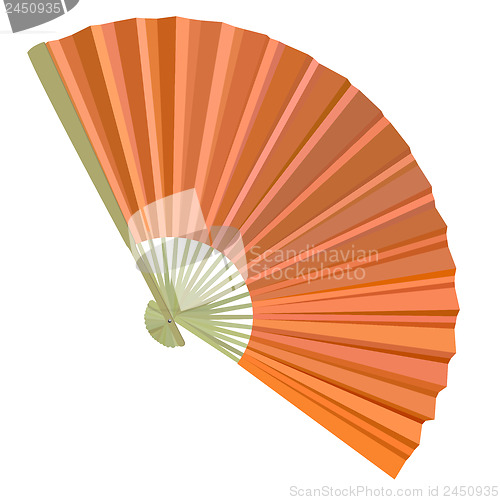 Image of traditional Folding Fans. Vector illustration.