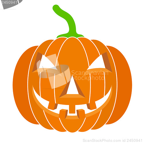 Image of pumpkins for Halloween. Vector illustration.