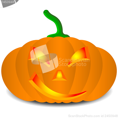 Image of pumpkins for Halloween. Vector illustration.