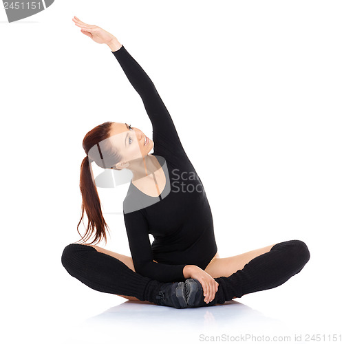 Image of Young woman working out