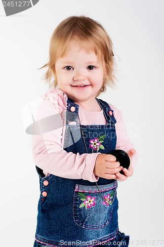 Image of portrait of adorable young girl