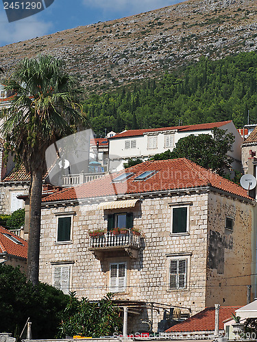 Image of Dubrovnik, august 2013, mediterranean house 