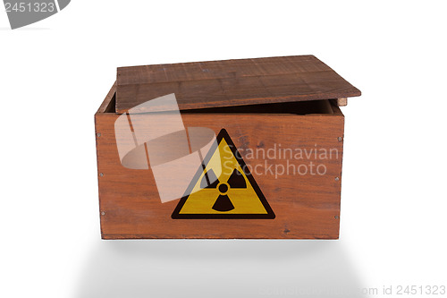 Image of Wooden crate isolated on a white background