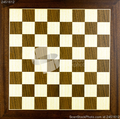 Image of wooden chess board