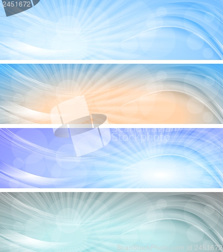 Image of Abstract vector sky banners. 