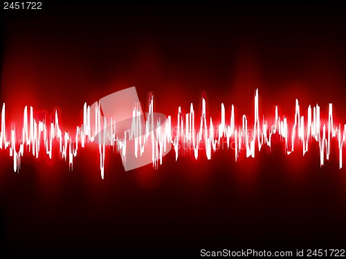 Image of Electronic sine sound or audio waves. EPS 10