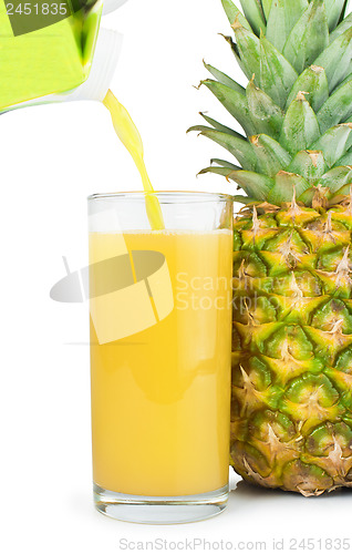 Image of Pineapple and glass of juice