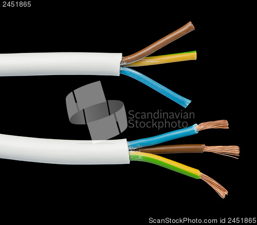 Image of Exposed cables and wires