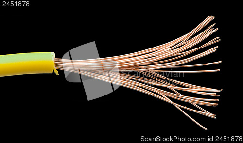 Image of Exposed cables and wires