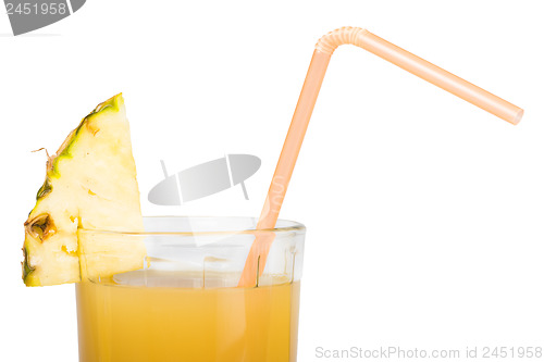 Image of Pineapple and glass of juice