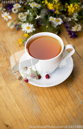 Image of cup of aromatic tea