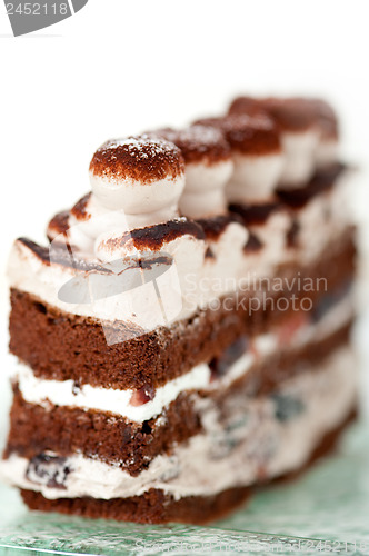 Image of whipped cream dessert cake slice