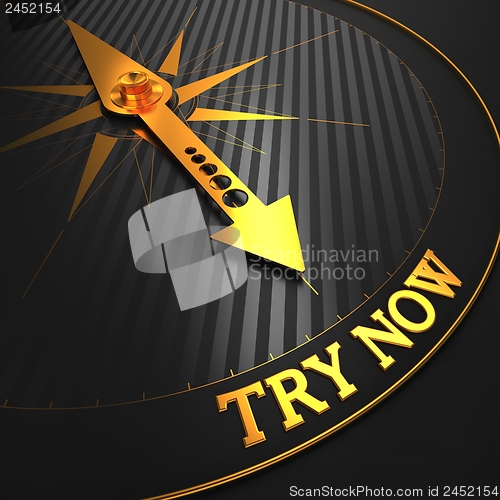 Image of Try Now. Business Background.