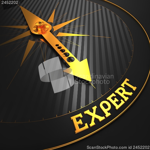 Image of Expert. Business Background.