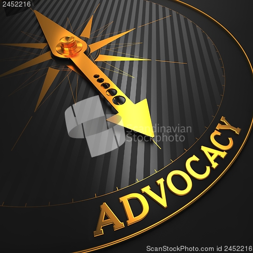 Image of Advocacy. Business Background.