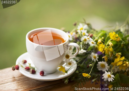 Image of cup of aromatic tea