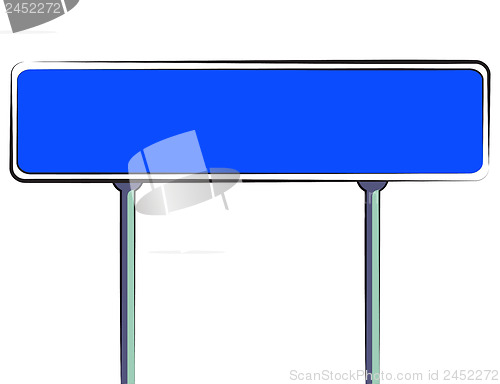 Image of Road sign on a white. Vector illustration