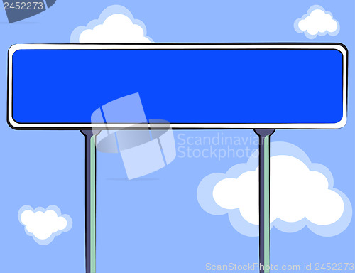 Image of Road sign. Vector illustration