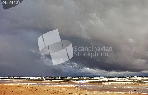 Image of View of storm seascape