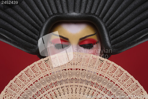 Image of Beauty Concept of a Geisha Girl