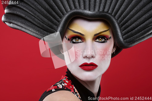 Image of Beauty Concept of a Geisha Girl