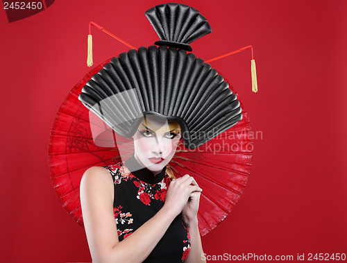 Image of Beauty Concept of a Geisha Girl